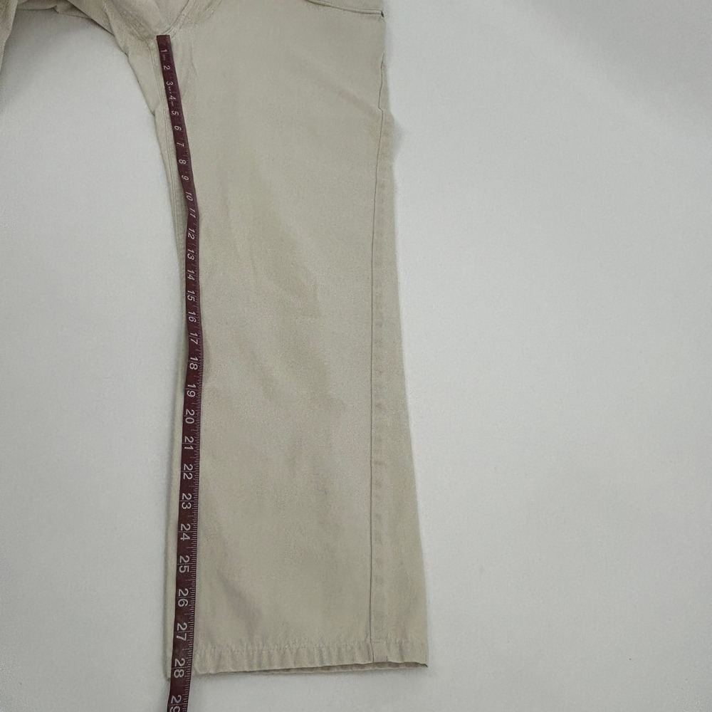 Peter Millar Pants Mens 36 Sand Pima Cotton Straight Leg 5-Pocket Golf - Picture 8 of 11